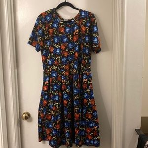 Lula Roe flower print dress